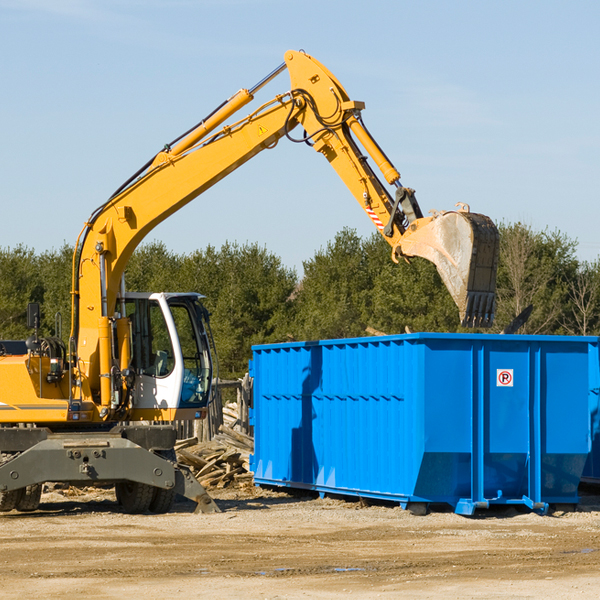 how does a residential dumpster rental service work in East Randolph